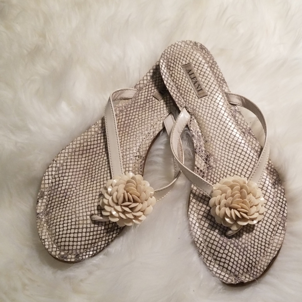 Alfani beaded flip flops